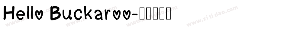 Hello Buckaroo字体转换